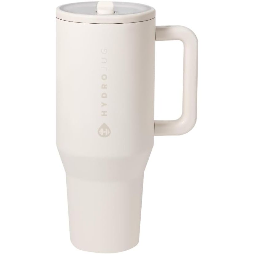 HydroJug Cream 32oz Traveler + Replacement Straws