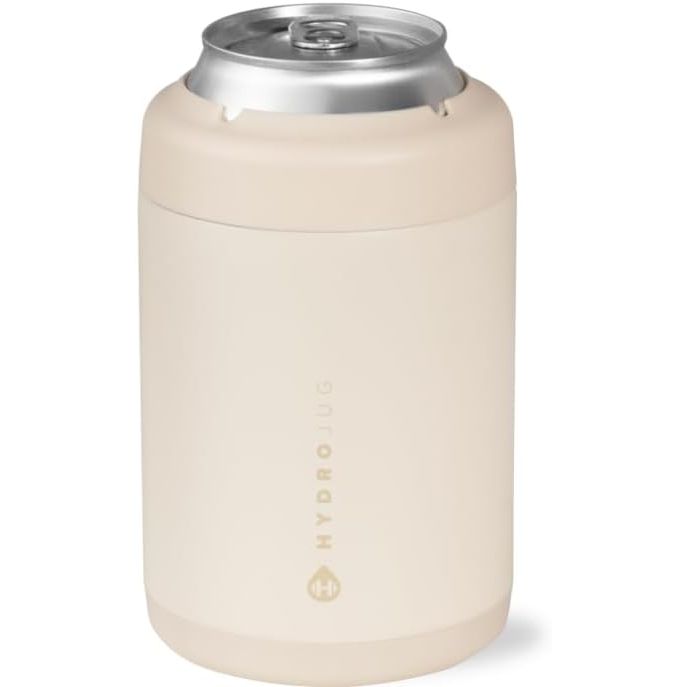 HydroJug Slim Can Cooler - 2-in-1 Insulated Can Cooler Cup - Stainless Steel Slim Can Holder with Non-Slip Rubber Base - Screw-Top Lid - Dishwasher Safe - 12oz, Rodeo