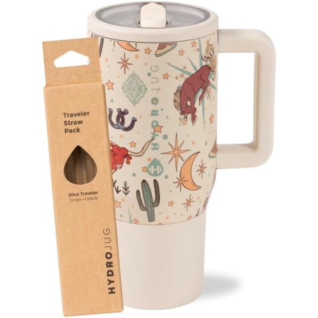 Rodeo 20oz Traveler + Replacement Straws