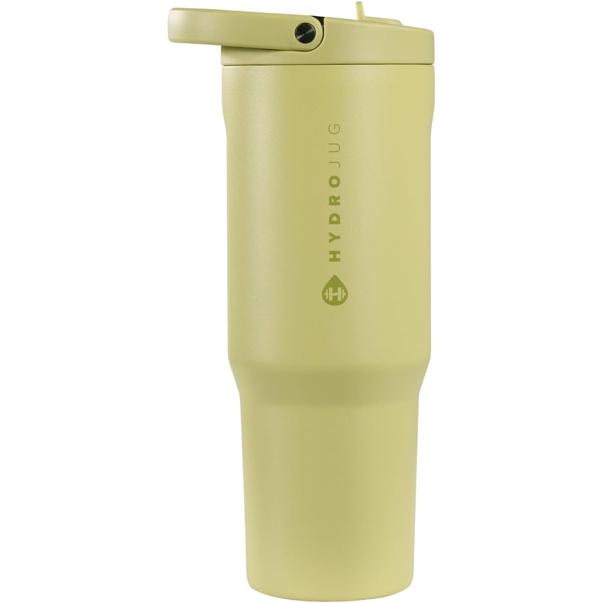 HydroJug Sport - Stainless Steel Tumbler with Straw, Vacuum Insulated, 32oz Leakproof Water Bottle, Ergonomic Design, Reusable, Dishwasher Safe, Rubber Base, Durable for Gym or Outdoors, Pink Sand