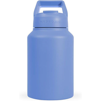 HydroJug Sport - Stainless Steel Tumbler with Straw, Vacuum Insulated, 64oz Leakproof Water Bottle, Ergonomic Design, Reusable, Dishwasher Safe, Rubber Base, Durable for Gym or Outdoors, Sage