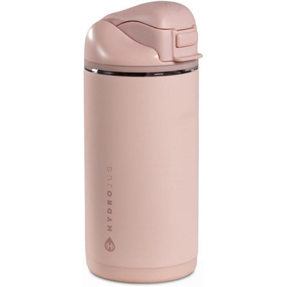 HydroJug Ease2o 14oz Kids Insulated Stainless Steel Water Bottle, Dual Straw & Chug Lid, Leak-Resistant Locking Lid, Vented Cap, Cup Holder Friendly, BPA-Free – Ballerina