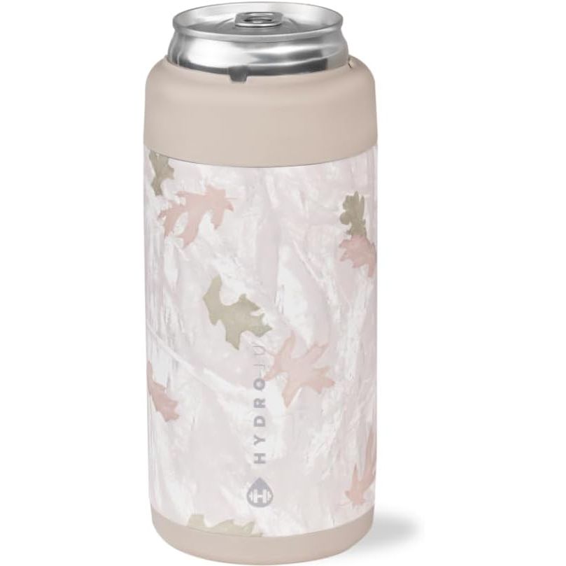 HydroJug Slim Can Cooler - 2-in-1 Insulated Can Cooler Cup - Stainless Steel Slim Can Holder with Non-Slip Rubber Base - Screw-Top Lid - Dishwasher Safe - 12oz, Rodeo