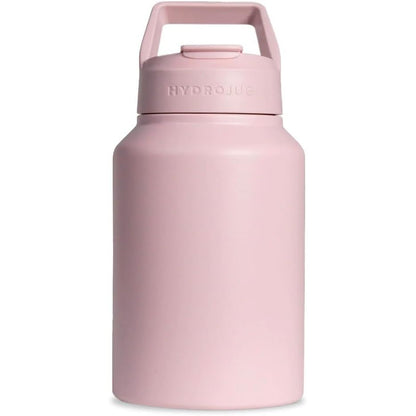 HydroJug Sport - Stainless Steel Tumbler with Straw, Vacuum Insulated, 64oz Leakproof Water Bottle, Ergonomic Design, Reusable, Dishwasher Safe, Rubber Base, Durable for Gym or Outdoors, Sage