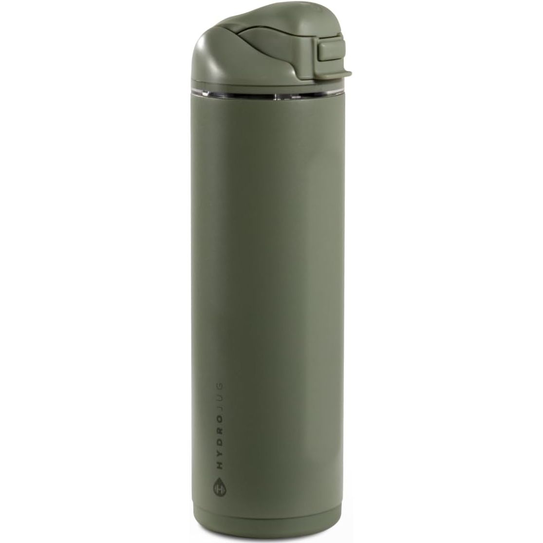 HydroJug Ease2o Water Bottle with Straw & Chug Lid, Stainless Steel, Vented Cap to Help Reduce Pressure, Water-Level Window, Cup Holder Friendly, Non-Slip Base – 32oz, Brown Leopard