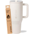 HydroJug Cream 40oz Traveler + Replacement Straws