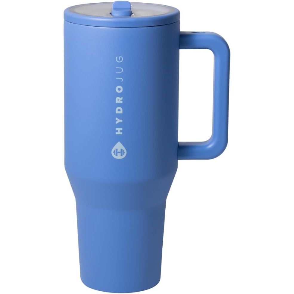 HydroJug Light Blue 40oz Traveler + Replacement Straws