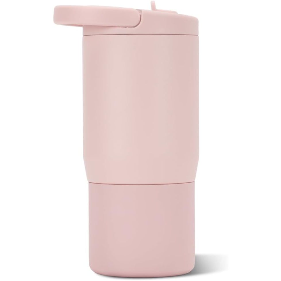 HydroJug Kids 14 oz Sport Water Bottle – Stainless Steel, Insulated, 100% Leakproof, With Carry Handle, BPA-Free – Kid-Friendly Design – Durable & Dishwasher Safe, Primrose