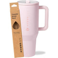 HydroJug Pink Sand 32oz Traveler + Replacement Straws