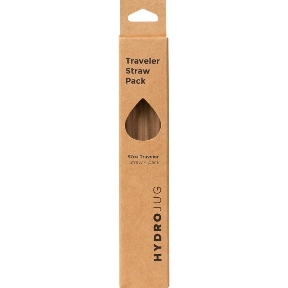 HydroJug Pink Sand 32oz Traveler + Replacement Straws