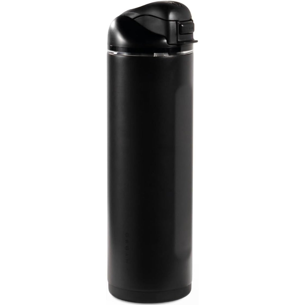 HydroJug Ease2o Water Bottle with Straw & Chug Lid, Stainless Steel, Vented Cap to Help Reduce Pressure, Water-Level Window, Cup Holder Friendly, Non-Slip Base – 32oz, Brown Leopard