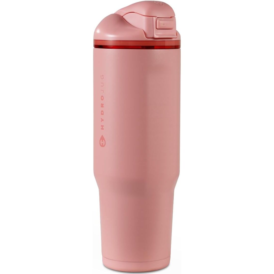 HydroJug Ease2o Water Bottle with Straw & Chug Lid, Stainless Steel, Vented Cap to Help Reduce Pressure, Water-Level Window, Cup Holder Friendly, Non-Slip Base – 32oz, Brown Leopard