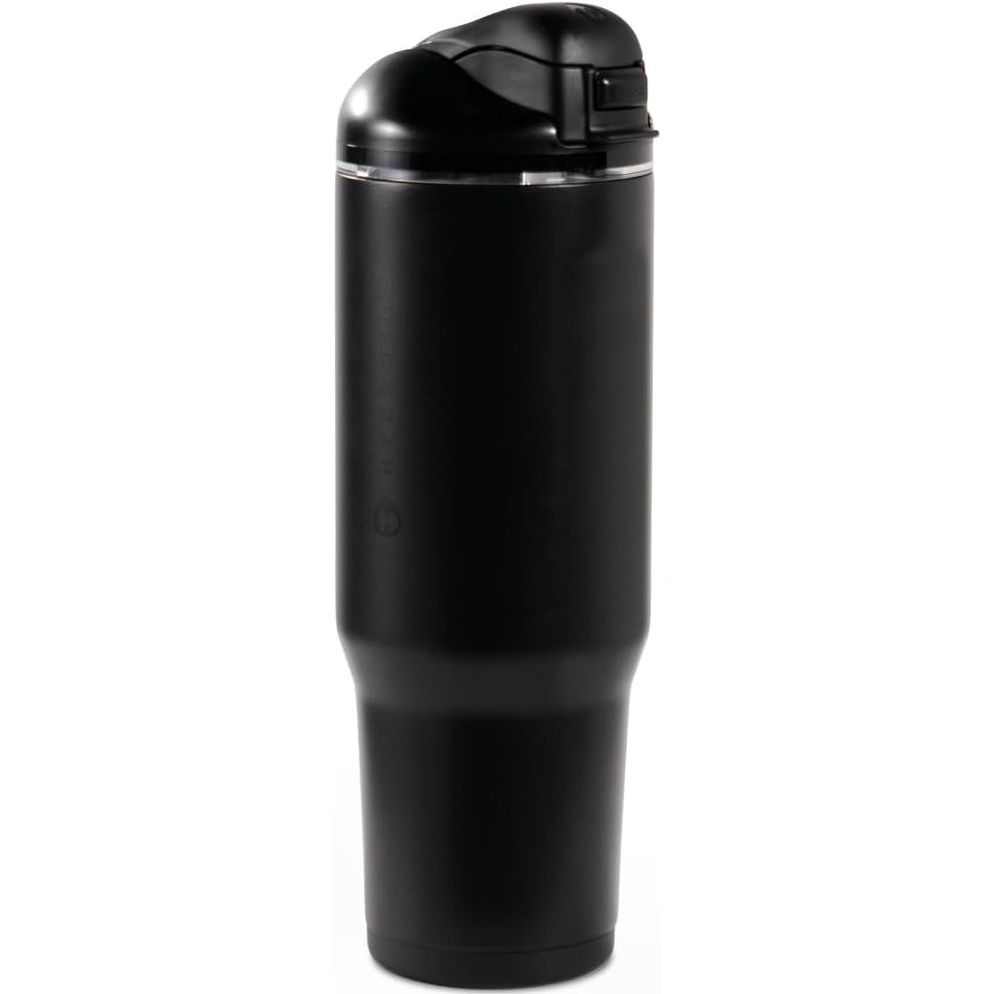 HydroJug Ease2o Water Bottle with Straw & Chug Lid, Stainless Steel, Vented Cap to Help Reduce Pressure, Water-Level Window, Cup Holder Friendly, Non-Slip Base – 32oz, Brown Leopard