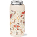 HydroJug Slim Can Cooler - 2-in-1 Insulated Can Cooler Cup - Stainless Steel Slim Can Holder with Non-Slip Rubber Base - Screw-Top Lid - Dishwasher Safe - 12oz, Rodeo