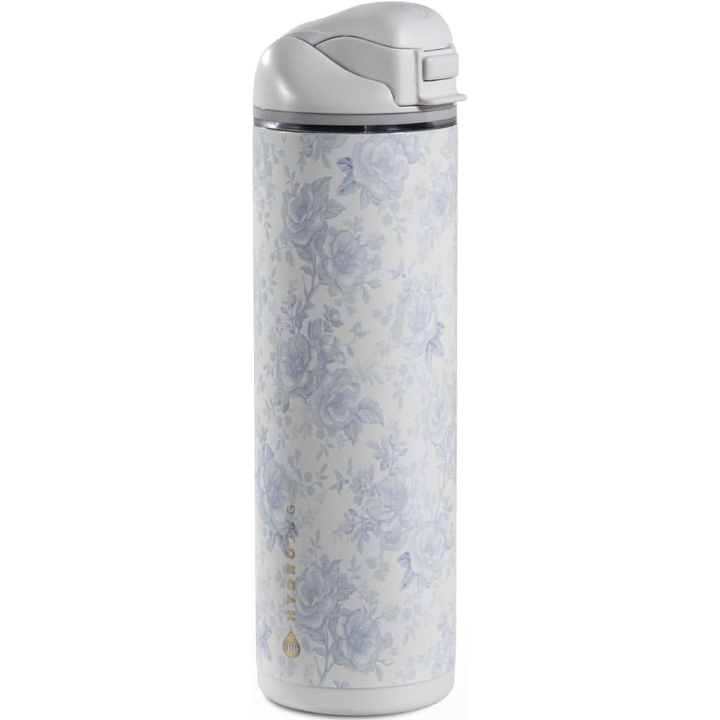 HydroJug Ease2o Water Bottle with Straw & Chug Lid, Stainless Steel, Vented Cap to Help Reduce Pressure, Water-Level Window, Cup Holder Friendly, Non-Slip Base – 32oz, Brown Leopard