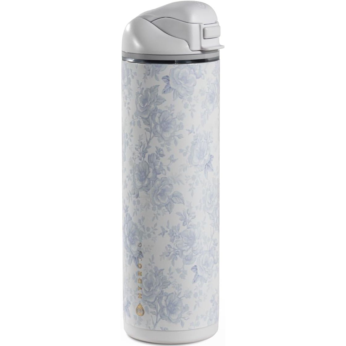 HydroJug Ease2o Water Bottle with Straw & Chug Lid, Stainless Steel, Vented Cap to Help Reduce Pressure, Water-Level Window, Cup Holder Friendly, Non-Slip Base – 32oz, Brown Leopard