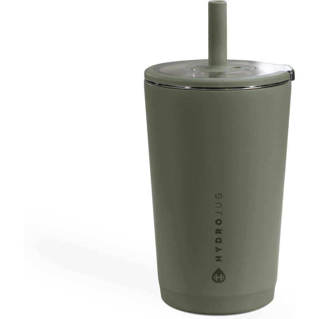 HydroJug Everyday Tumbler 20 oz – Ceramic-Lined Insulated Tumbler with Straw and Soft-Touch Lid, Cup Holder Friendly, Double-Wall Vacuum Insulation, Reusable Travel Cup – Cascade