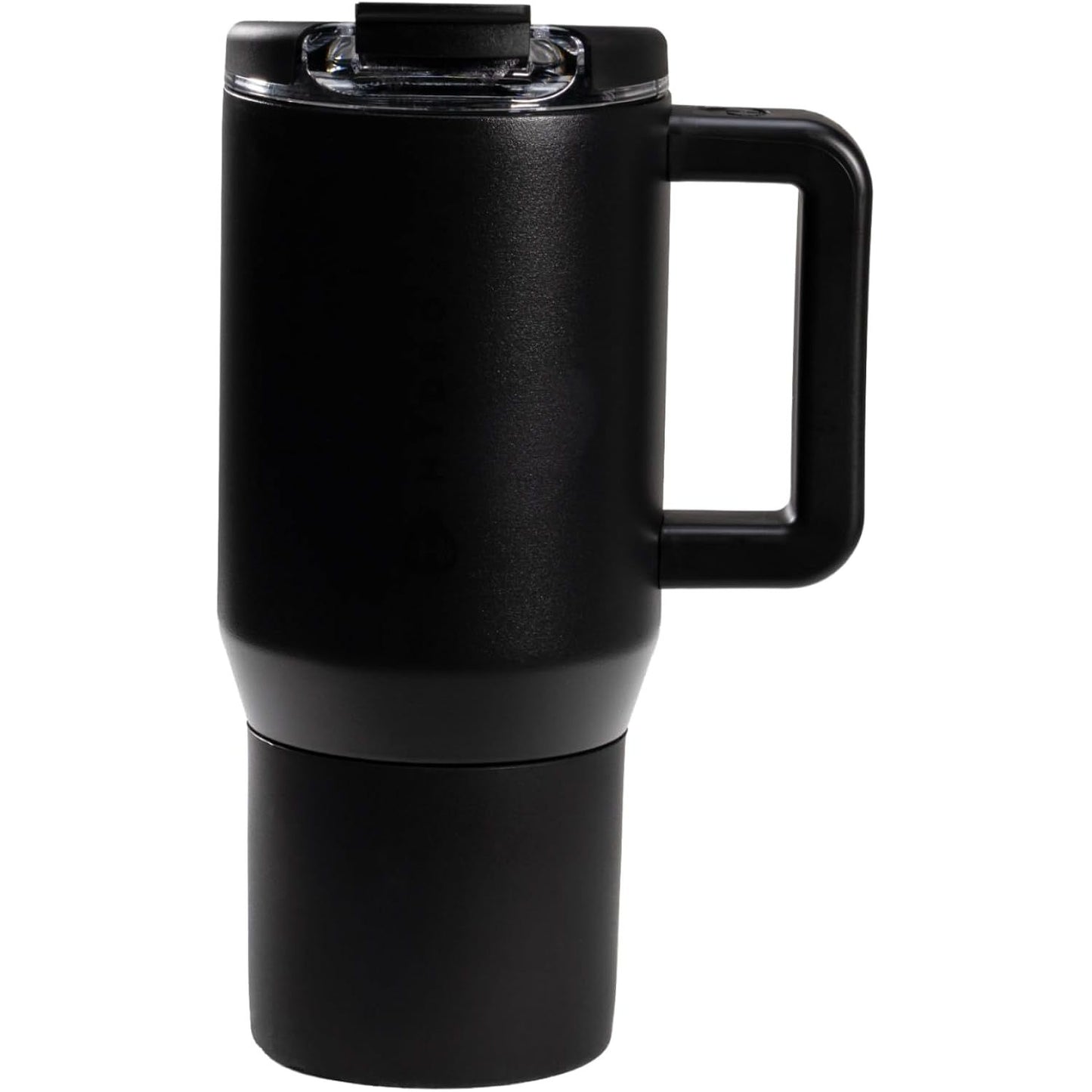 HydroJug Coffee Traveler 20 oz - Leak-Resistant, Ceramic-Lined Insulated Travel Coffee Mug for Hot or Cold Drinks with Flip Lid & Handle, Dishwasher Safe Coffee Tumbler, Brown Leopard