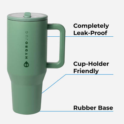 HydroJug Rodeo 40oz Traveler + Replacement Straws