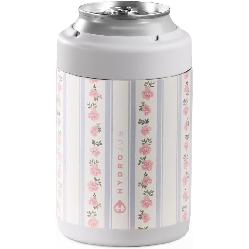 HydroJug Slim Can Cooler - 2-in-1 Insulated Can Cooler Cup - Stainless Steel Slim Can Holder with Non-Slip Rubber Base - Screw-Top Lid - Dishwasher Safe - 12oz, Rodeo