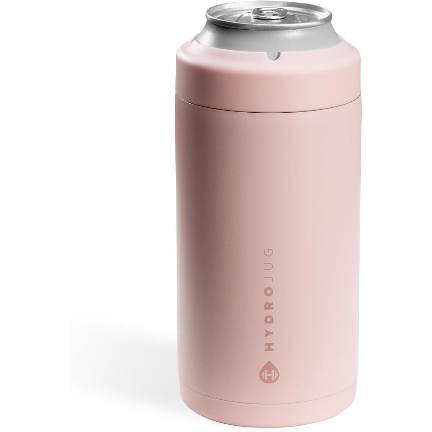 HydroJug Slim Can Cooler - 2-in-1 Insulated Can Cooler Cup - Stainless Steel Slim Can Holder with Non-Slip Rubber Base - Screw-Top Lid - Dishwasher Safe - 12oz, Rodeo
