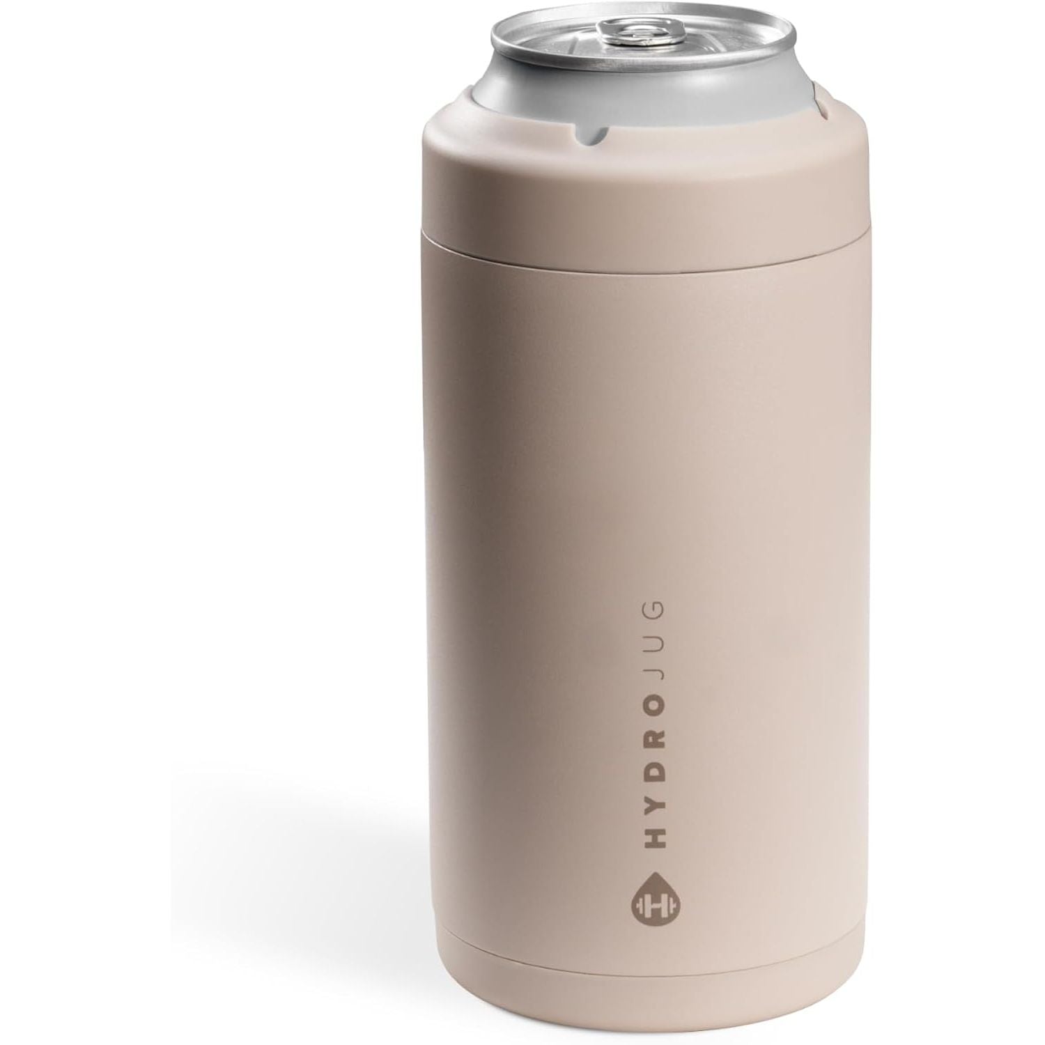 HydroJug Slim Can Cooler - 2-in-1 Insulated Can Cooler Cup - Stainless Steel Slim Can Holder with Non-Slip Rubber Base - Screw-Top Lid - Dishwasher Safe - 12oz, Rodeo