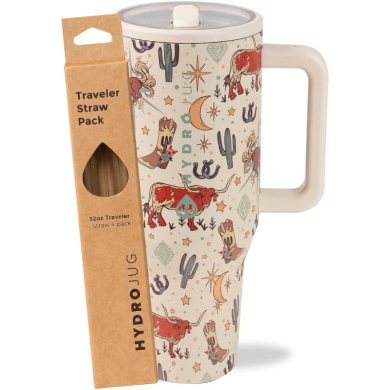 Rodeo 32oz Traveler + Replacement Straws