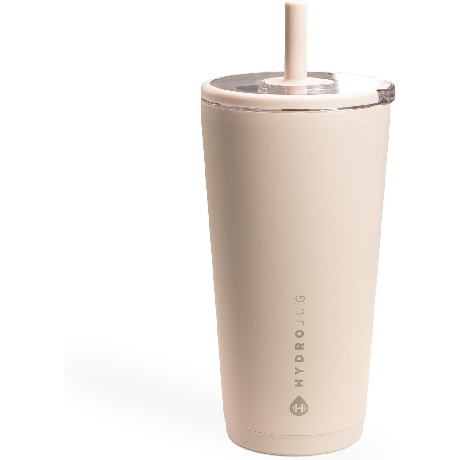 HydroJug Everyday Tumbler 20 oz – Ceramic-Lined Insulated Tumbler with Straw and Soft-Touch Lid, Cup Holder Friendly, Double-Wall Vacuum Insulation, Reusable Travel Cup – Cascade
