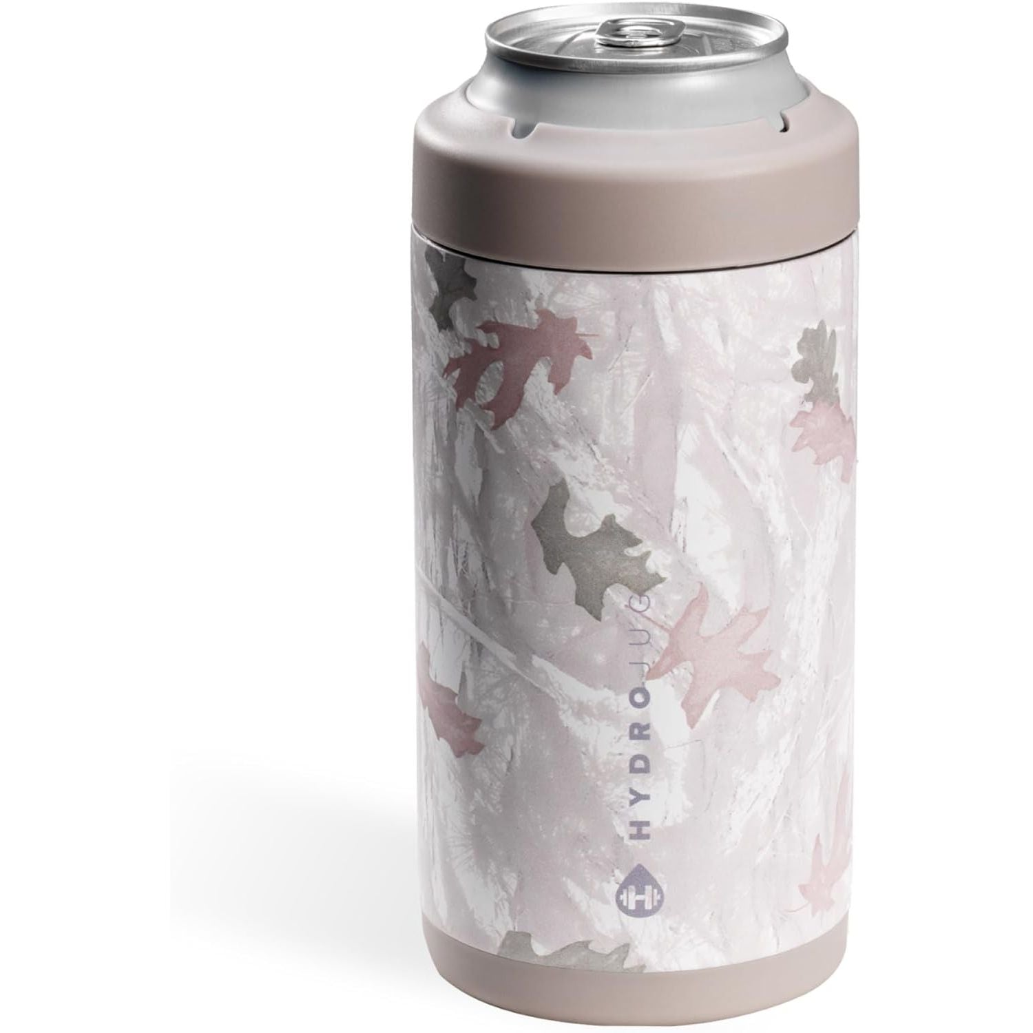 HydroJug Slim Can Cooler - 2-in-1 Insulated Can Cooler Cup - Stainless Steel Slim Can Holder with Non-Slip Rubber Base - Screw-Top Lid - Dishwasher Safe - 12oz, Rodeo