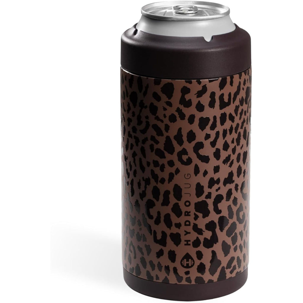 HydroJug Slim Can Cooler - 2-in-1 Insulated Can Cooler Cup - Stainless Steel Slim Can Holder with Non-Slip Rubber Base - Screw-Top Lid - Dishwasher Safe - 12oz, Rodeo