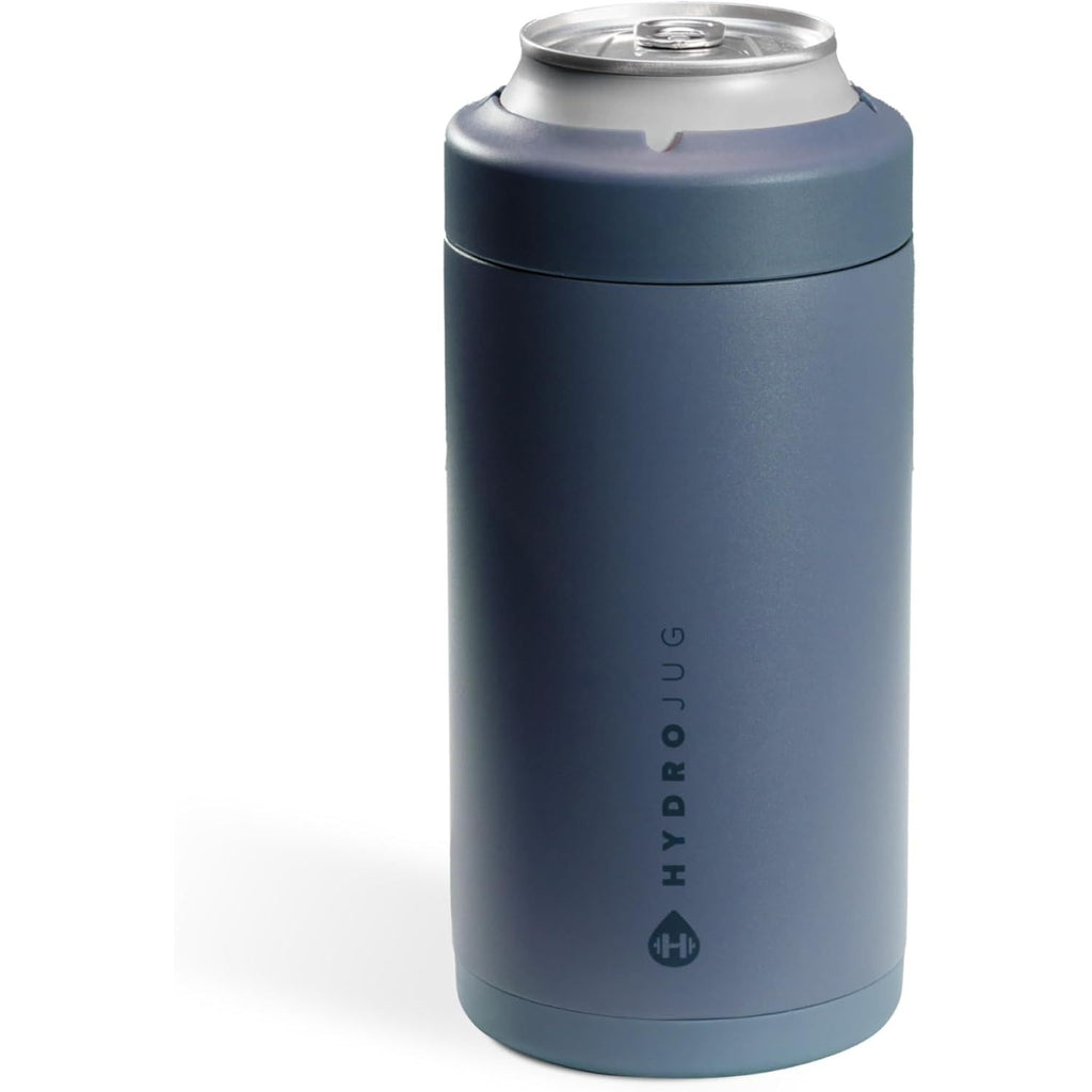 HydroJug Slim Can Cooler - 2-in-1 Insulated Can Cooler Cup - Stainless Steel Slim Can Holder with Non-Slip Rubber Base - Screw-Top Lid - Dishwasher Safe - 12oz, Rodeo