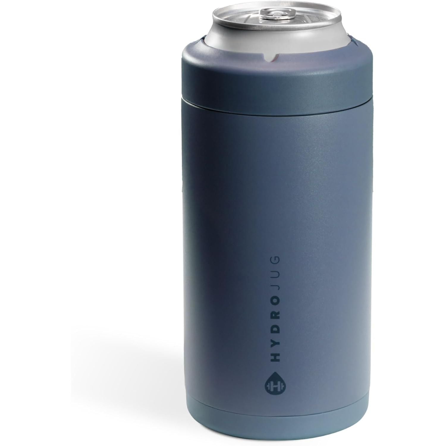HydroJug Slim Can Cooler - 2-in-1 Insulated Can Cooler Cup - Stainless Steel Slim Can Holder with Non-Slip Rubber Base - Screw-Top Lid - Dishwasher Safe - 12oz, Rodeo