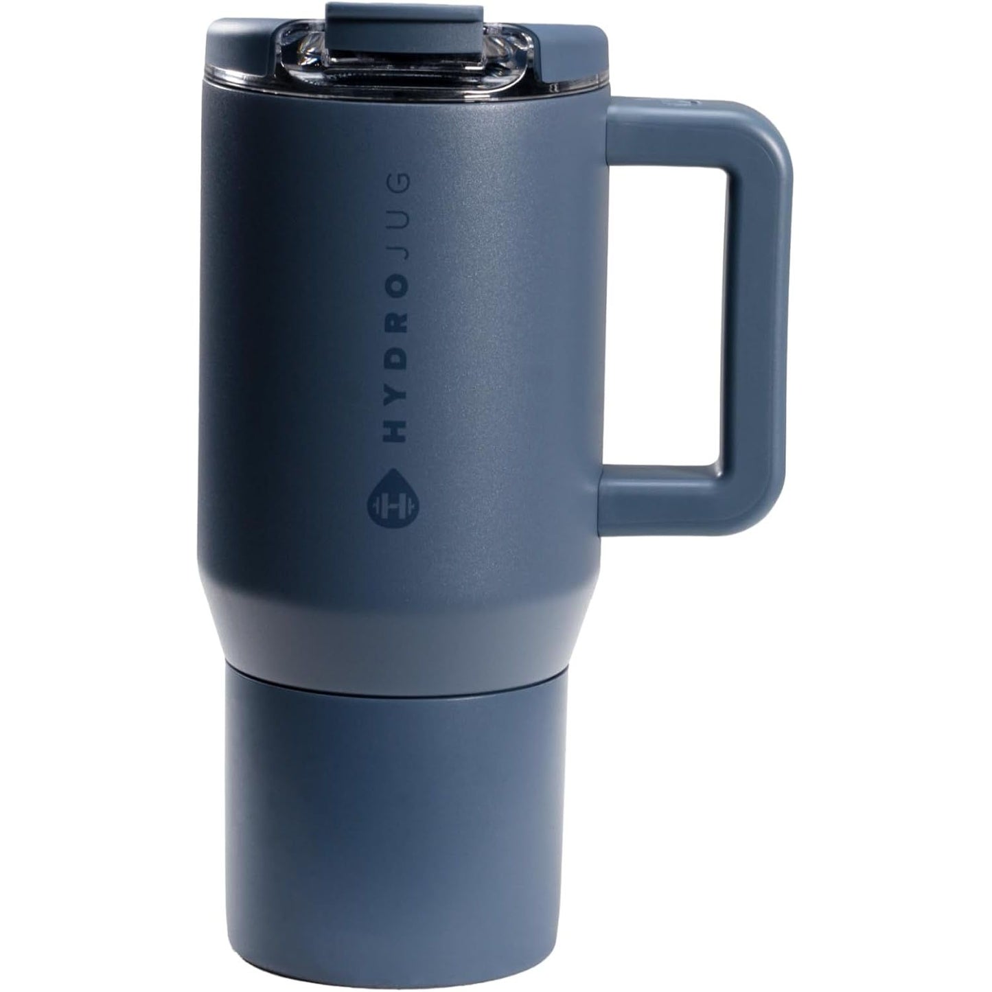 HydroJug Coffee Traveler 20 oz - Leak-Resistant, Ceramic-Lined Insulated Travel Coffee Mug for Hot or Cold Drinks with Flip Lid & Handle, Dishwasher Safe Coffee Tumbler, Brown Leopard