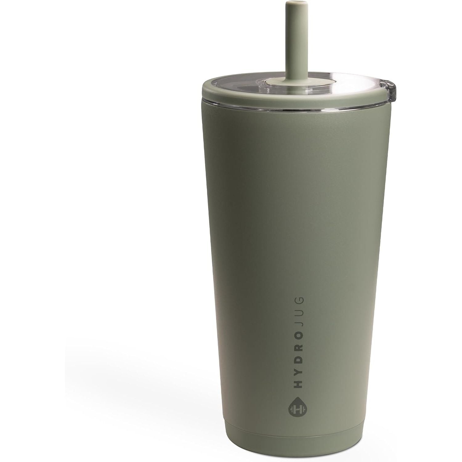 HydroJug Everyday Tumbler 20 oz – Ceramic-Lined Insulated Tumbler with Straw and Soft-Touch Lid, Cup Holder Friendly, Double-Wall Vacuum Insulation, Reusable Travel Cup – Cascade