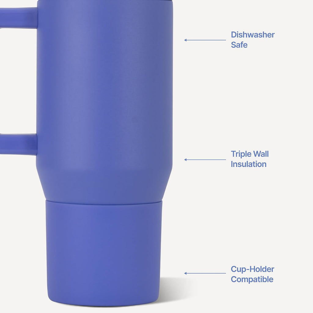 HydroJug Kids - 20 oz Insulated Kids Water Bottle with Flip Straw & Handle | Leak-Proof & Durable | Perfect for School, Sports, Lunch, Travel & Camp, Berry Pop