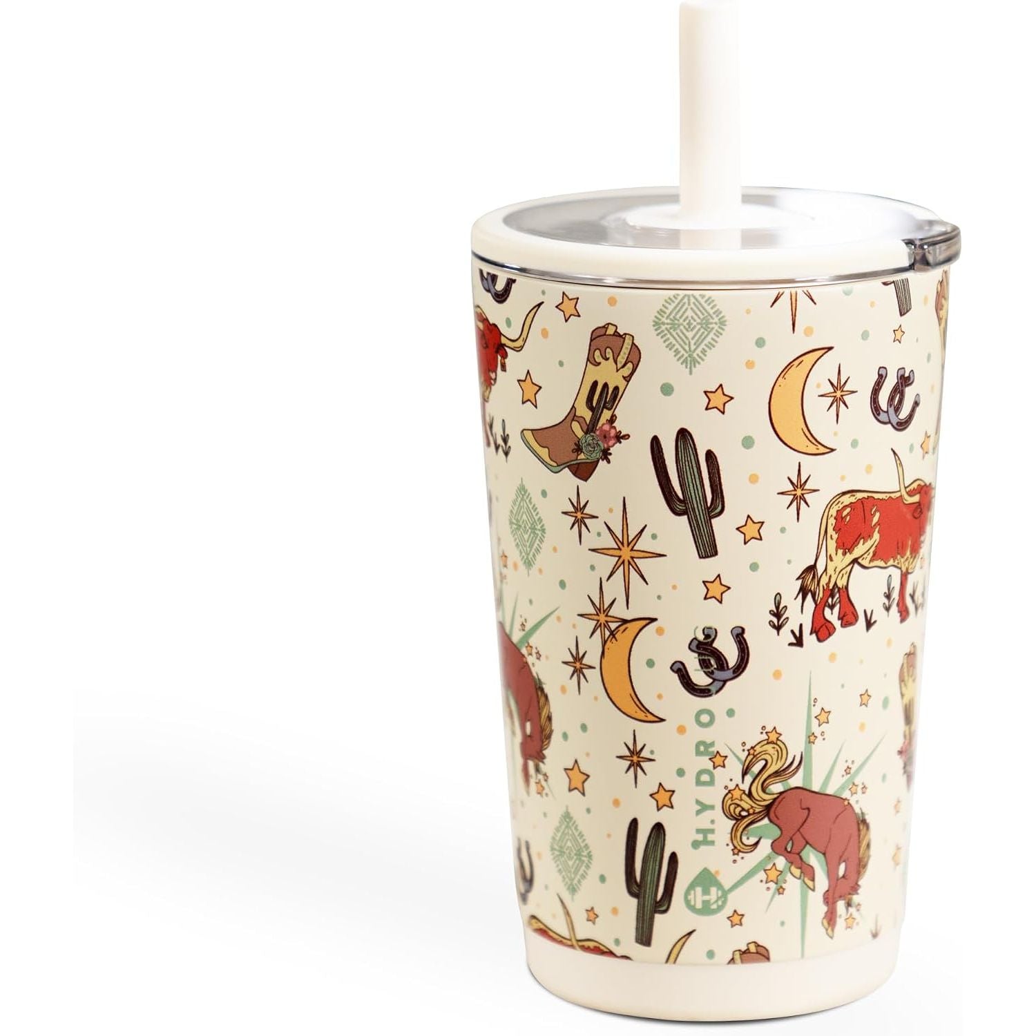HydroJug Everyday Tumbler 20 oz – Ceramic-Lined Insulated Tumbler with Straw and Soft-Touch Lid, Cup Holder Friendly, Double-Wall Vacuum Insulation, Reusable Travel Cup – Cascade