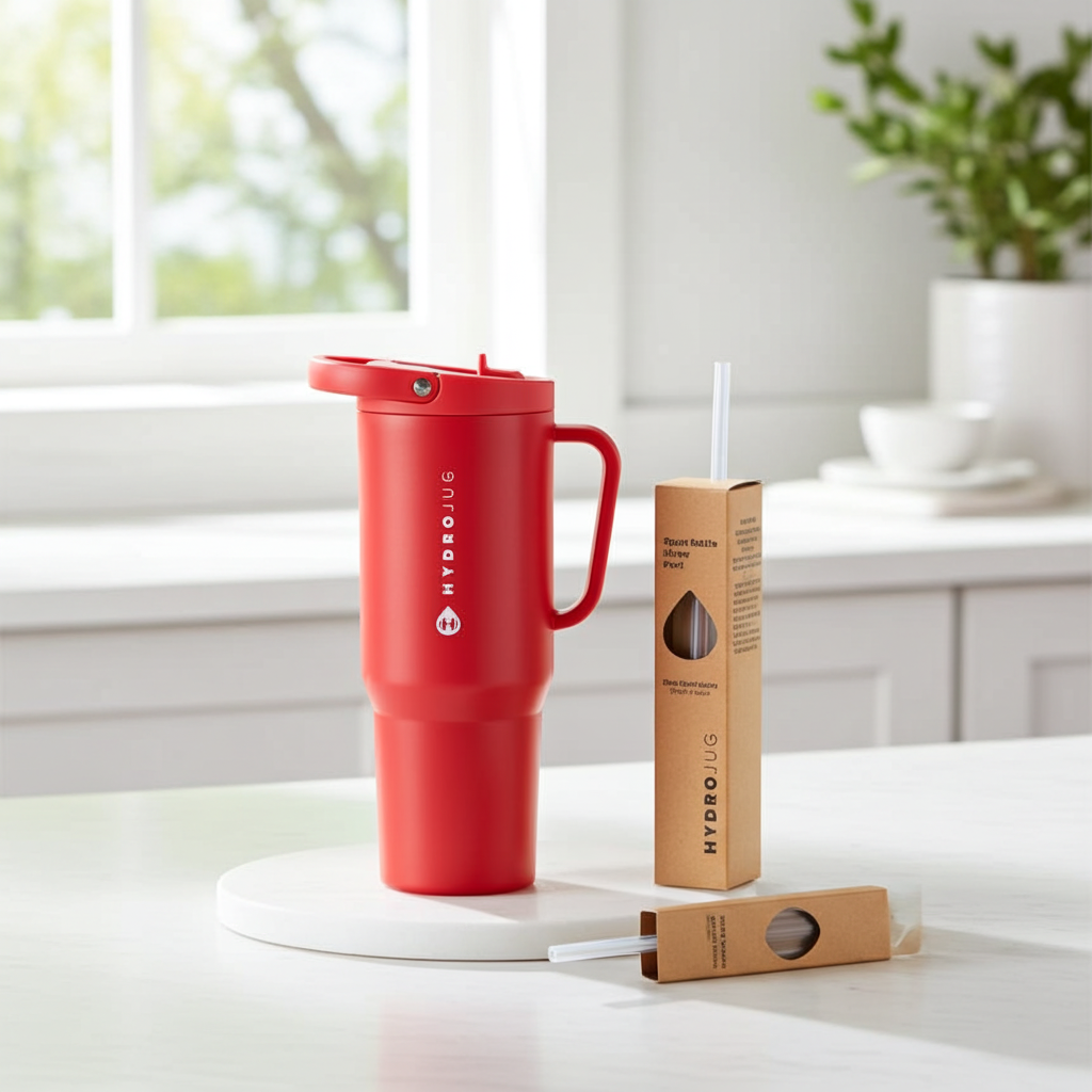 Alumni Red 32oz Sport + Replacement Straws