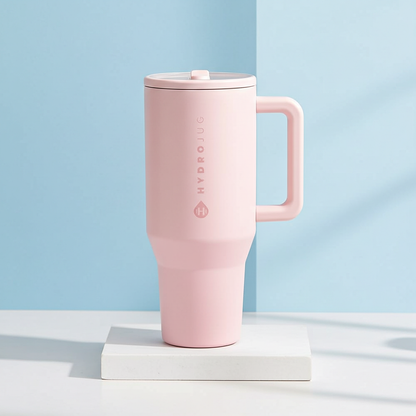 HydroJug - Pink Sand 40oz Traveler + Dusty Rose Everyday Tumbler 14oz